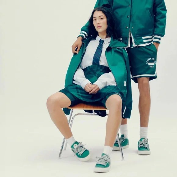 🎾 2pc SET PUMA x TROPHY HUNTING SKIRT w Pockets & BIKER Shorts- MALACHITE